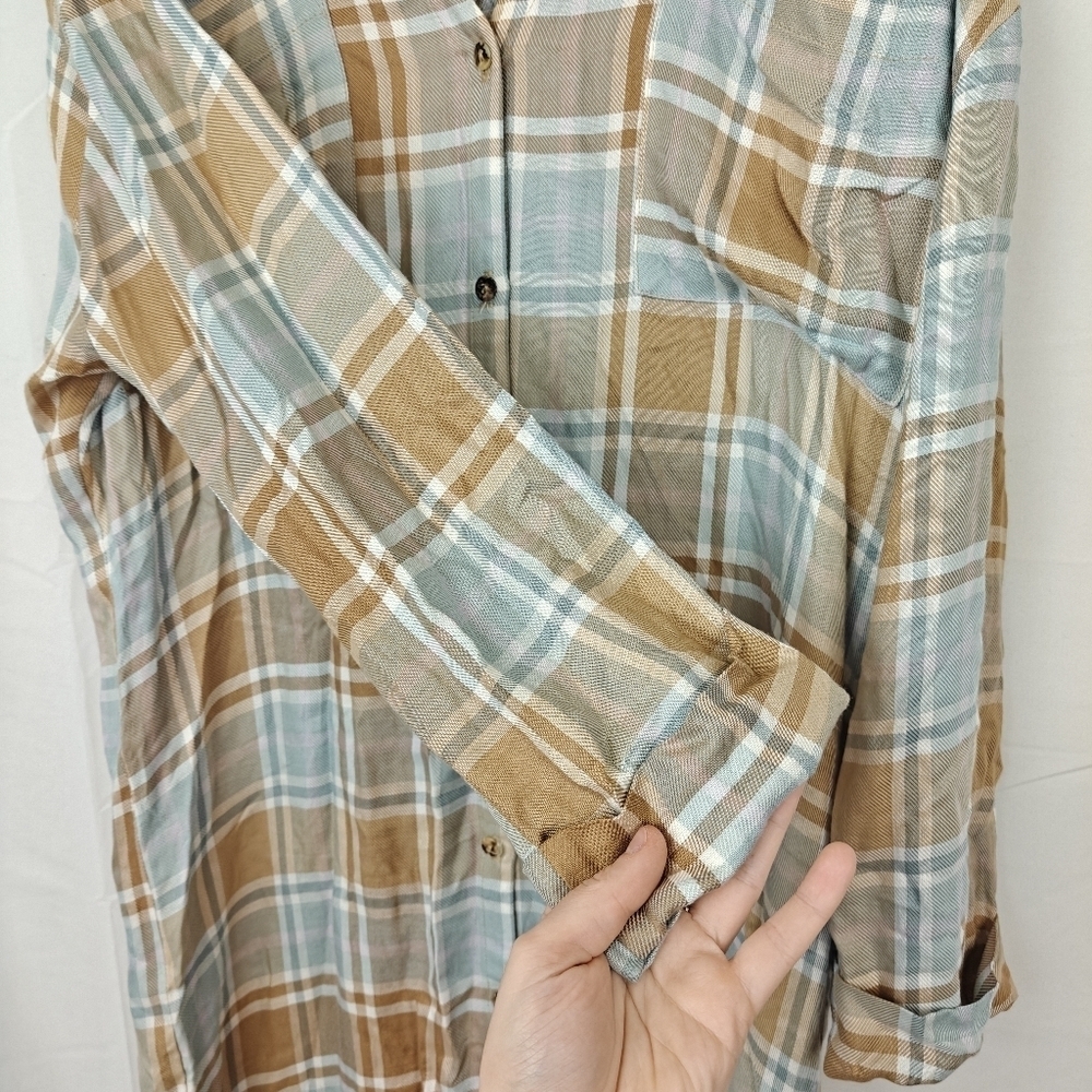 Show Me Your MuMu Leo Button Down Tunic in Georgetown Midi Dress Women's - Picture 16 of 16